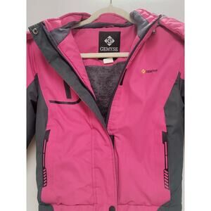 GEMYSE Fuschia Thick Coat Faux Fur Lined Size 6/7 Girls